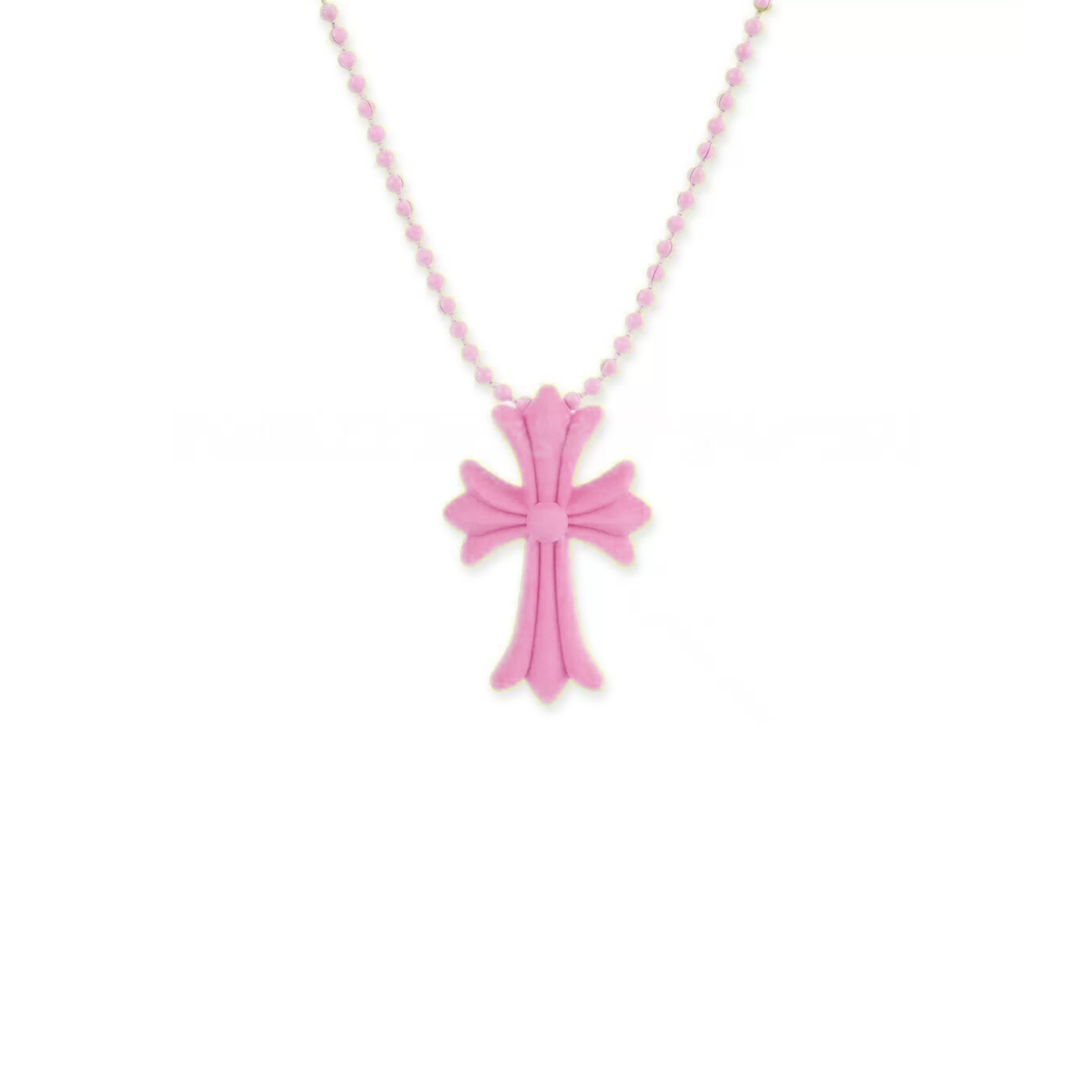 Ch*0me He**ts silicone cross necklace
